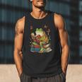 Frog & Toad Fishing Vintage Classic Book Frog Reading Book Men Tank Top