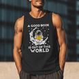Good Book Is Out Of This World Astronaut Moon Space Reading Men Tank Top