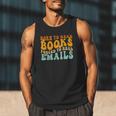 Groovy Born To Read Books Forced To Read Emails Reading Men Tank Top Groovy Born To Read Books Forced To Read Emails Reading Men Tank Top