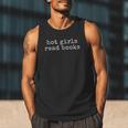 Hot Girls Read Books Reading Bookworm Librarian Men Tank Top