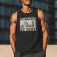Hot Pin Up Girl Comic Book Vintage Reading Is Sexy Men Tank Top