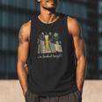 I'm Booked Tonight Floral Books Cozy Reading Graphic Men Tank Top