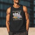 Its A Good Day To Read A Book Cute Pig & Elephant Adventure Men Tank Top