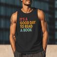 It's A Good Day To Read A Book Retro Vintage Teacher Men Tank Top It's A Good Day To Read A Book Retro Vintage Teacher Men Tank Top