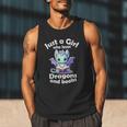 Just a Girl Who Loves Dragons And Books Dragon For Kids Men Tank Top Just a Girl Who Loves Dragons And Books Dragon For Kids Men Tank Top