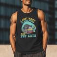 I Just Want To Read Books And Pet Cats Cat Book Lovers Men Tank Top I Just Want To Read Books And Pet Cats Cat Book Lovers Men Tank Top