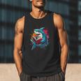 Kawaii Shark Reads Book Reading Library Book Bookworm Men Tank Top Kawaii Shark Reads Book Reading Library Book Bookworm Men Tank Top