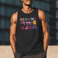 Kids Reading Book Lover Reading Is My Jam Men Tank Top