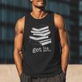 Let's Get Lit Books Men Tank Top