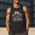 Most Likely To Read A Book Through Christmas Xmas Men Tank Top Most Likely To Read A Book Through Christmas Xmas Men Tank Top