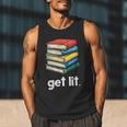 Get Lit With Books Men Tank Top
