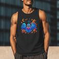 Little Ghost Coffee Tee Spooky Season Ghost Reading Book Men Tank Top