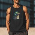 Lizard Reading Book Librarian Bookworm Reader Read Men Tank Top