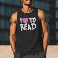 I LOVE TO READ Reading Books Bookworm Library Day Novelty Men Tank Top I LOVE TO READ Reading Books Bookworm Library Day Novelty Men Tank Top