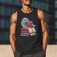 Manatee Reading Books Matching Bookworm Readers Librarian Men Tank Top