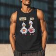 How Many Nights Reading Goose Book Lover Reader Men Tank Top