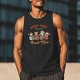 North Pole Readers Book Club Reading Book Christmas Men Tank Top