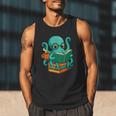 Octopus Reading Book Reading Bookworm Reader Men Tank Top Octopus Reading Book Reading Bookworm Reader Men Tank Top