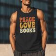 Peace Love Books Men Women Men Tank Top