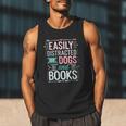 Pet Lover Easily Distracted By Dogs And Books Joke Men Men Tank Top Pet Lover Easily Distracted By Dogs And Books Joke Men Men Tank Top