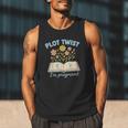 Plot Twist I'm Pregnant Literary Pregnancy Announcement Book Men Tank Top