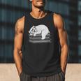 Polar Bear Reading Book Pajama Sleep Men Tank Top