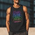 I Put My Book Down To Be Here Whimsical Graphic For Readers Men Tank Top