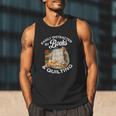 Quilting Sewing Machine Quilter Easily Distracted By Book Men Tank Top