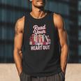 Read Your Heart Out Book Lover Reading Enthusiasts Floral Men Tank Top Read Your Heart Out Book Lover Reading Enthusiasts Floral Men Tank Top