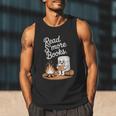 Read S'More Books Camping Outdoors Reading Campfire Smores Men Tank Top