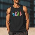 Reading DinosaurRex Dino Book Lover Men Tank Top Reading DinosaurRex Dino Book Lover Men Tank Top