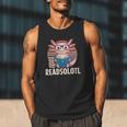 Readsolotl Axolotl Reading Book Lover Kawaii Bookworms Men Tank Top