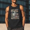 RtY Book Man Graphic Eyes Colorful Art Small Men Tank Top