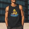 Rubber Duck Reading Book Swim Rubber Duckling Rubber Duckie Men Tank Top