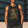 Skeleton Read Book Just One More Chapter Floral Book Lover Men Tank Top