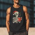 Skeleton Reading Book Christmas Teacher Librarian Book Lover Men Tank Top Skeleton Reading Book Christmas Teacher Librarian Book Lover Men Tank Top
