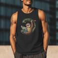 Sloth Reading a Book Lazy Sloth Bookworm Men Tank Top