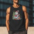 Snowman Reading Book Lovers Christmas Librarian Bookworm Men Tank Top Snowman Reading Book Lovers Christmas Librarian Bookworm Men Tank Top