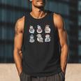 Snowman Reading Book Santa Christmas Bookish Teacher Men Tank Top Snowman Reading Book Santa Christmas Bookish Teacher Men Tank Top
