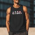 Snowman Reading Books Teacher Librarian Bookworm Christmas Men Tank Top