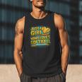 Softball Just A Girl Comic Book Style Graphic For Teens Men Tank Top