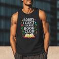 Sorry I Can't I Have Book Club Men Tank Top