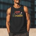 Spanish Reading Book Lover Teacher Maestra Leer Es Poder For Men Women Men Tank Top