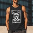 Tarot Card Vintage Pit Bull Pittie Dog Book Lover The Reader Men Tank Top Tarot Card Vintage Pit Bull Pittie Dog Book Lover The Reader Men Tank Top