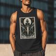 Tarot Cards Guide Book Esoteric Mysticism Clothing Tarot Card Justice Men Tank Top