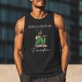 History Month Education Is Freedom Books Black Teacher Men Tank Top