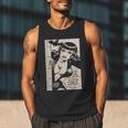 Vintage Vampire Bat Vampire Pin Up Girl Horror Comic Book Men Tank Top