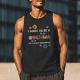 I Want To Be A Schwa Read Book Reading Librarian Men Tank Top