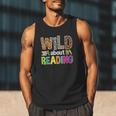 Wild About Reading Library Day Reading Books & Bookworm Men Tank Top