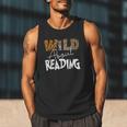 WILD ABOUT READING Reading Books Bookworm Library Day Men Tank Top